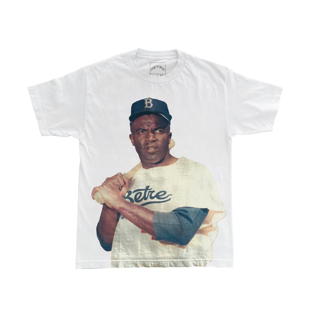 White Jackie Robinson Betre T-Shirt